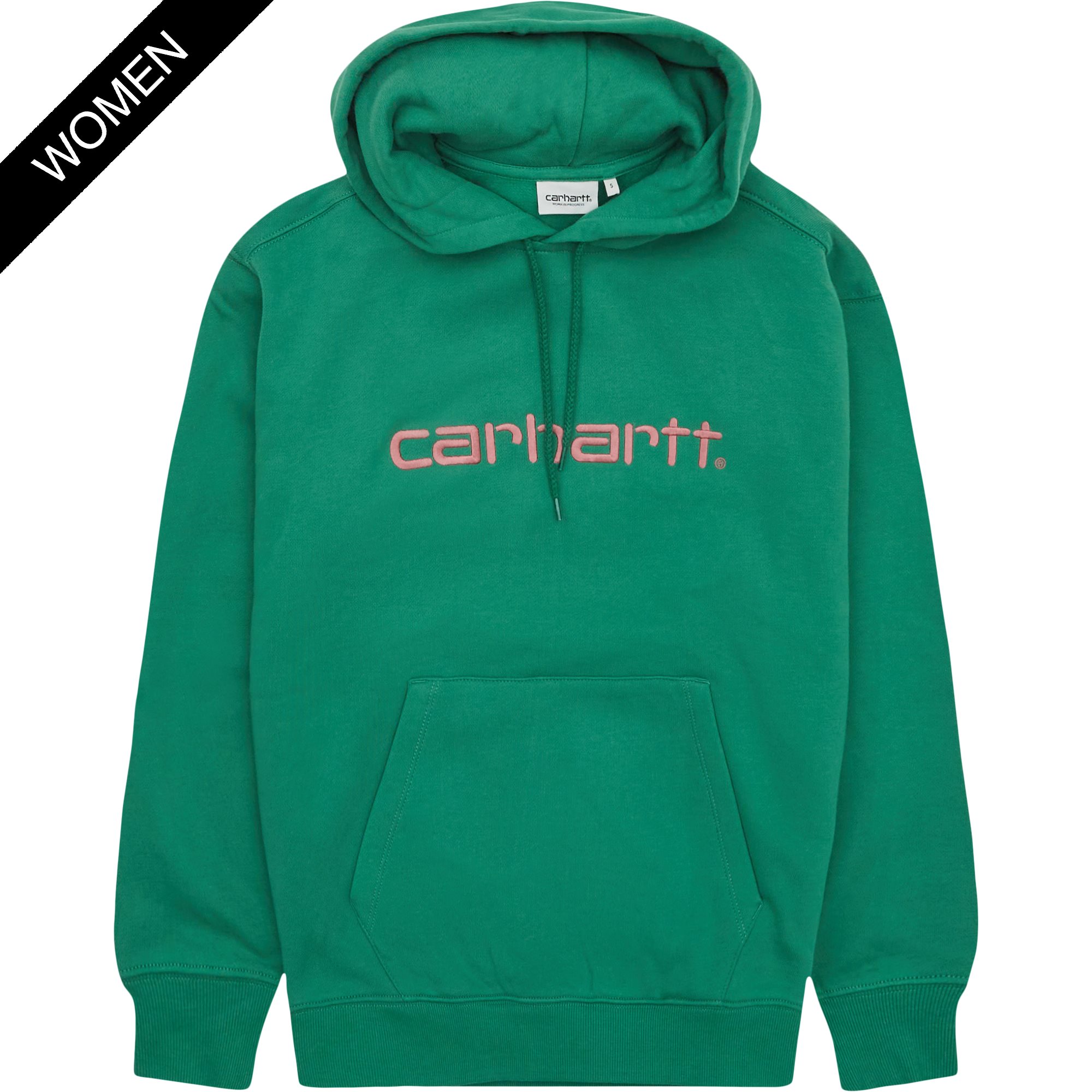 Carhartt WIP Women Sweatshirts W HOODED CARHARTT SWEATSHIRT I027476 Green